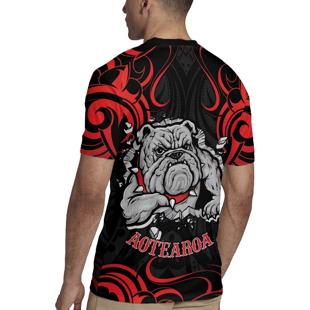 Personalised Aotearoa Bulldog Rugby Jersey NZ Maori Tattoo LT14 - Polynesian Pride