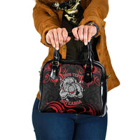 Personalised Aotearoa Bulldog Shoulder Handbag NZ Maori Tattoo LT14 One Size Red - Polynesian Pride