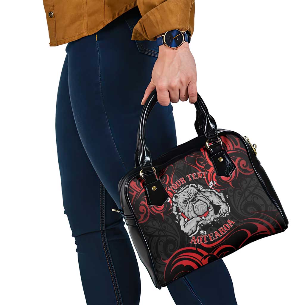 Personalised Aotearoa Bulldog Shoulder Handbag NZ Maori Tattoo LT14 - Polynesian Pride