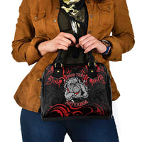 Personalised Aotearoa Bulldog Shoulder Handbag NZ Maori Tattoo LT14 - Polynesian Pride
