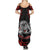 Personalised Aotearoa Bulldog Summer Maxi Dress NZ Maori Tattoo