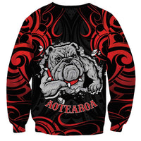 Personalised Aotearoa Bulldog Sweatshirt NZ Maori Tattoo LT14 - Polynesian Pride