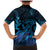 Blue Aloha Hawaii Family Matching Mermaid Dress and Hawaiian Shirt Snorkeling With Sea Turtle Polynesian Pattern