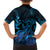 Blue Aloha Hawaii Family Matching Puletasi and Hawaiian Shirt Snorkeling With Sea Turtle Polynesian Pattern