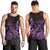 Purple Aloha Hawaii Men Tank Top Snorkeling With Sea Turtle Polynesian Pattern