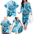 Hawaii Sea Turtle Snorkeling Is My Therapy Family Matching Off The Shoulder Long Sleeve Dress and Hawaiian Shirt