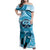 Hawaii Sea Turtle Snorkeling Is My Therapy Family Matching Off Shoulder Maxi Dress and Hawaiian Shirt