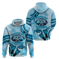 Hawaii Sea Turtle Snorkeling Is My Therapy Zip Hoodie LT14 - Polynesian Pride