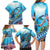 Hawaii Snorkeling Honu Turtle Family Matching Long Sleeve Bodycon Dress and Hawaiian Shirt Under The Ocean Vibes