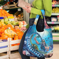 Hawaii Snorkeling Honu Turtle Grocery Bag Under The Ocean Vibes LT14 - Polynesian Pride