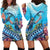 Hawaii Snorkeling Honu Turtle Hoodie Dress Under The Ocean Vibes