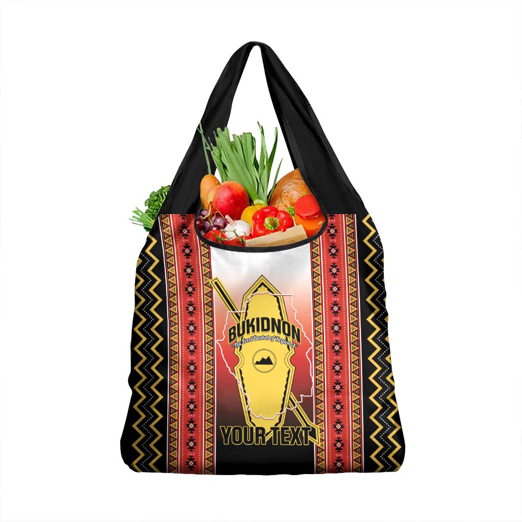 Personalised Bukidnon Philippines Grocery Bag The Food Basket of Region X LT14 1-pack One Size Red - Polynesian Pride