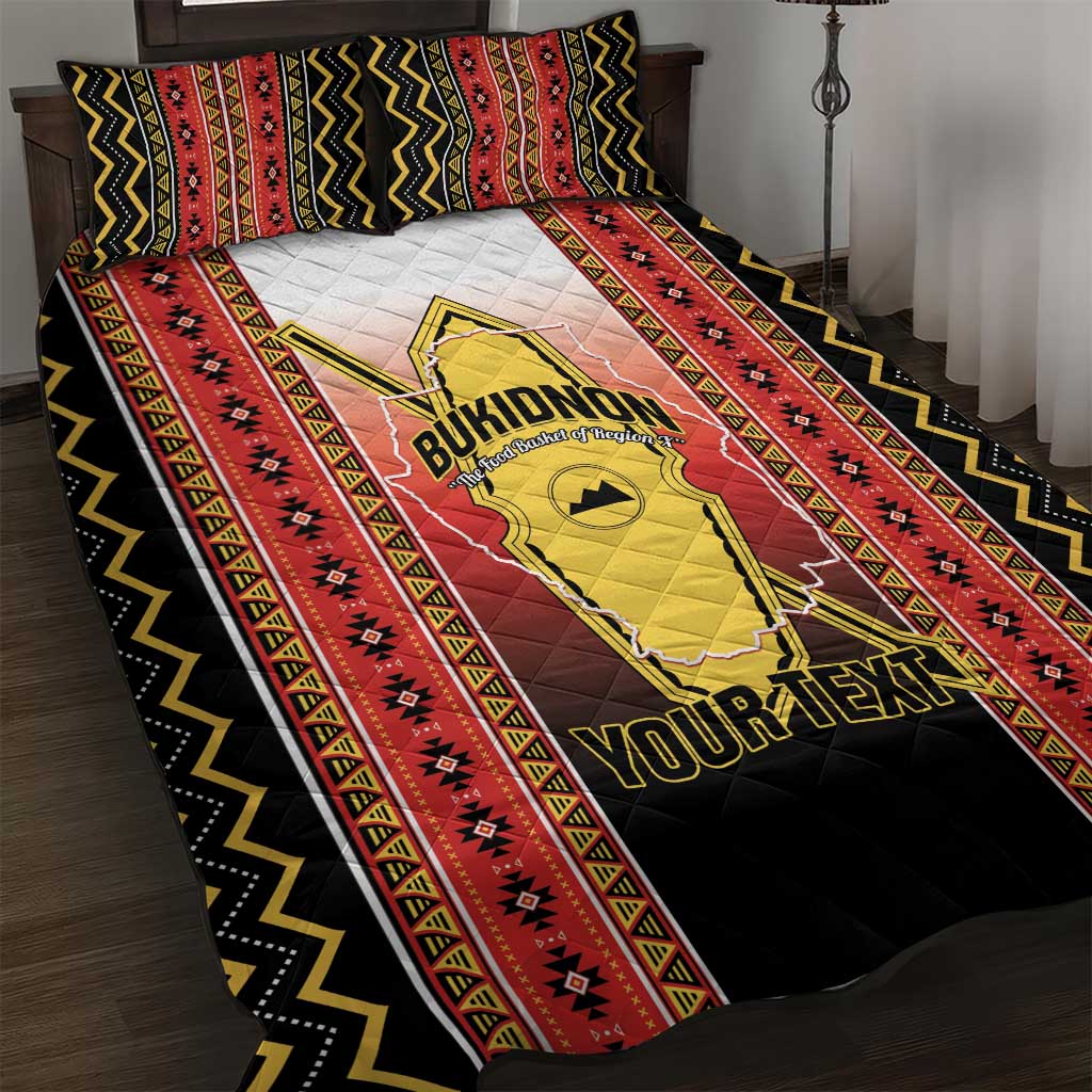 Personalised Bukidnon Philippines Quilt Bed Set The Food Basket of Region X LT14 Red - Polynesian Pride