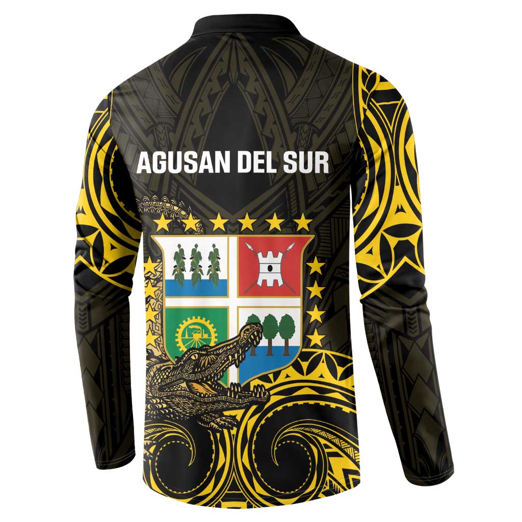Agusan del Sur Philippines Button Sweatshirt Habagatang Agusan Lolong LT14 - Polynesian Pride
