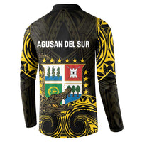 Agusan del Sur Philippines Button Sweatshirt Habagatang Agusan Lolong LT14 - Polynesian Pride