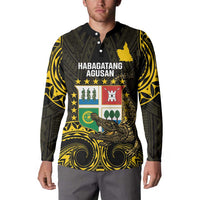 Agusan del Sur Philippines Button Sweatshirt Habagatang Agusan Lolong LT14 - Polynesian Pride