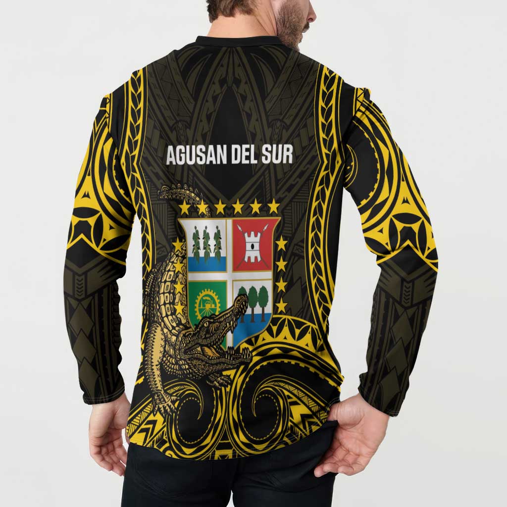 Agusan del Sur Philippines Button Sweatshirt Habagatang Agusan Lolong LT14 - Polynesian Pride