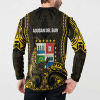 Agusan del Sur Philippines Button Sweatshirt Habagatang Agusan Lolong LT14 - Polynesian Pride