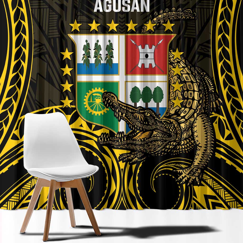 Agusan del Sur Philippines Window Curtain Habagatang Agusan Lolong LT14 - Polynesian Pride
