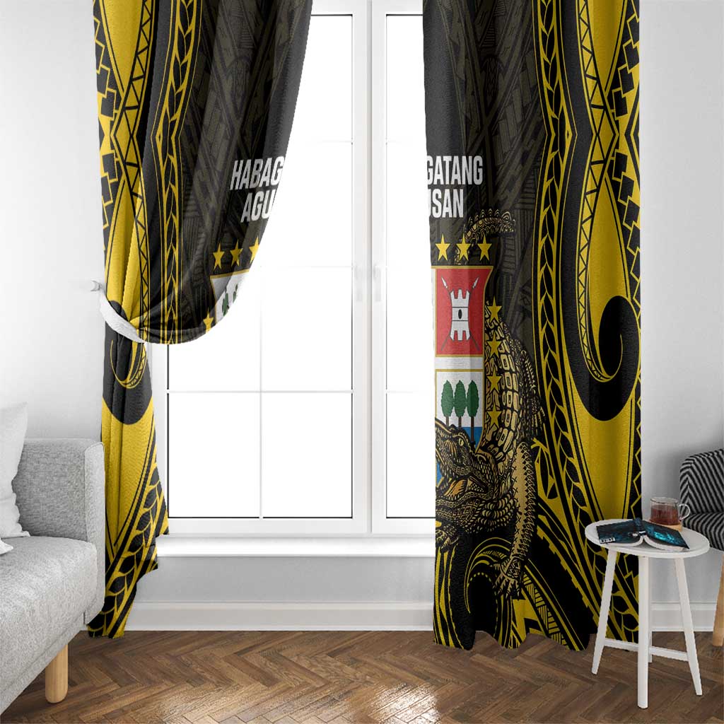 Agusan del Sur Philippines Window Curtain Habagatang Agusan Lolong LT14 - Polynesian Pride