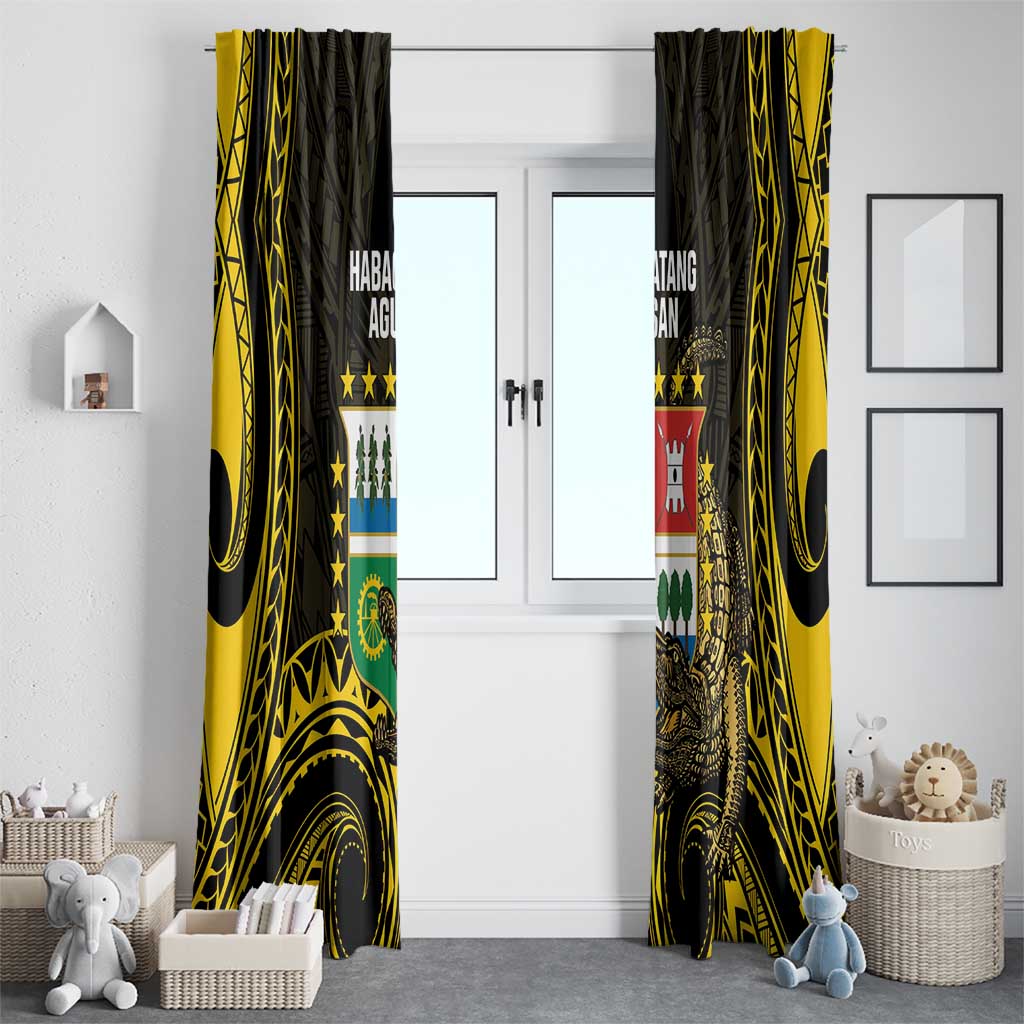 Agusan del Sur Philippines Window Curtain Habagatang Agusan Lolong LT14 - Polynesian Pride