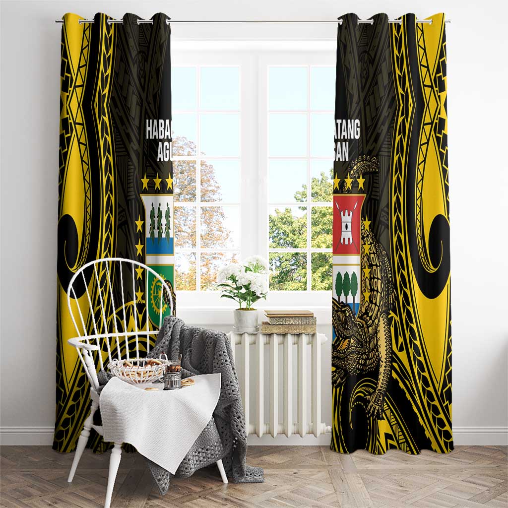 Agusan del Sur Philippines Window Curtain Habagatang Agusan Lolong LT14 - Polynesian Pride
