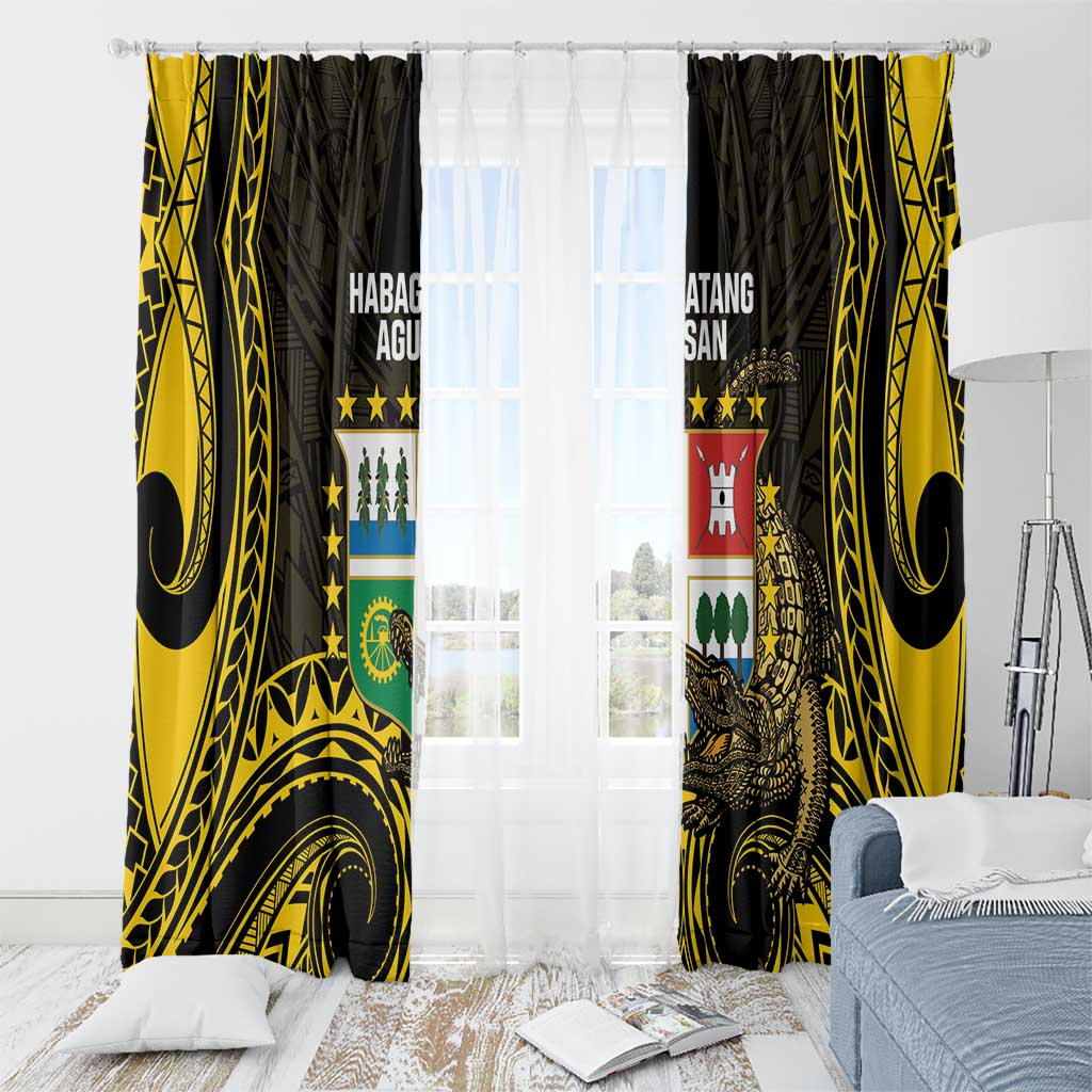 Agusan del Sur Philippines Window Curtain Habagatang Agusan Lolong LT14 - Polynesian Pride