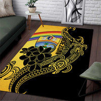 Quezon Province Area Rug Cocolandia Philippines Turtle LT14 Gold - Polynesian Pride
