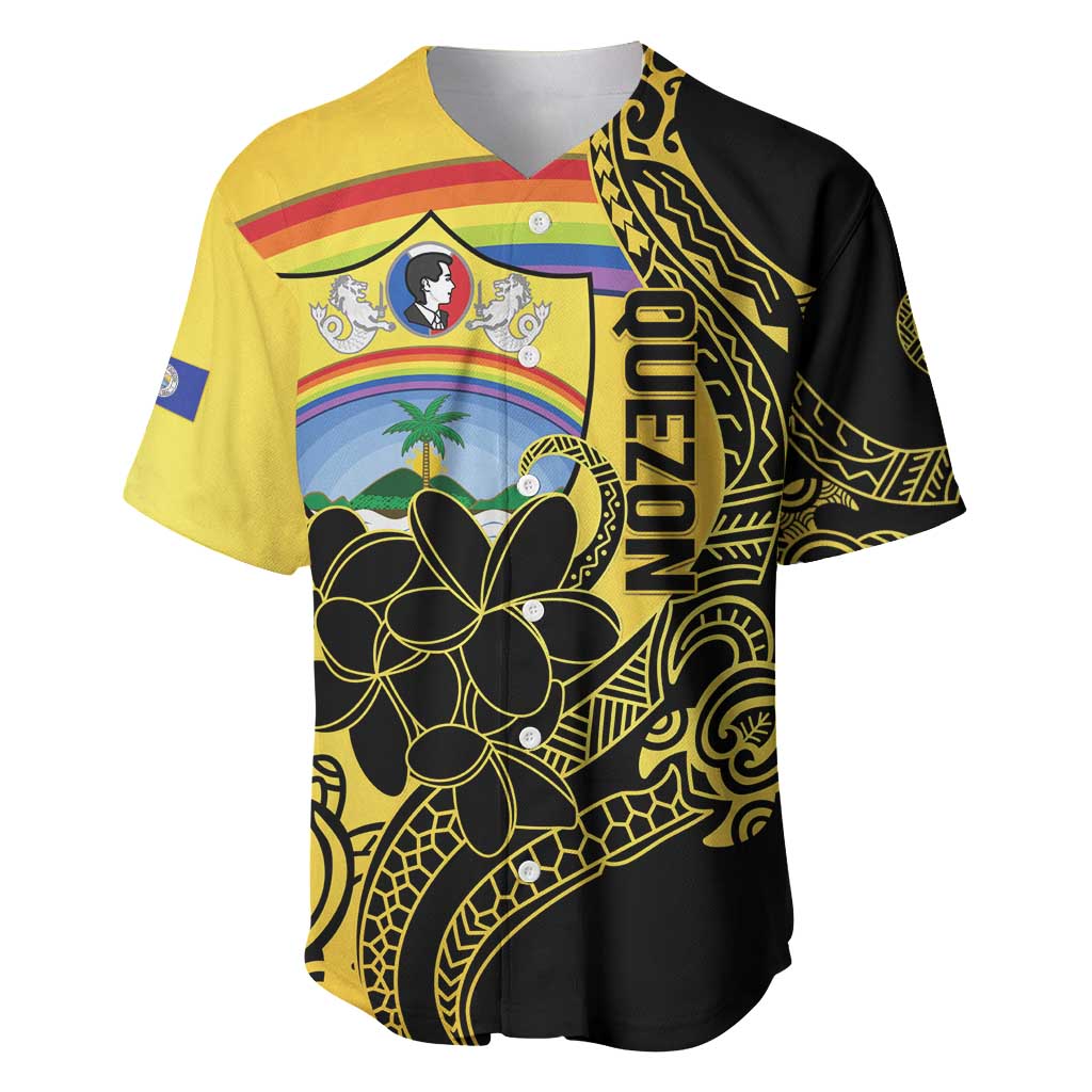 Quezon Province Baseball Jersey Cocolandia Philippines Turtle LT14 Gold - Polynesian Pride