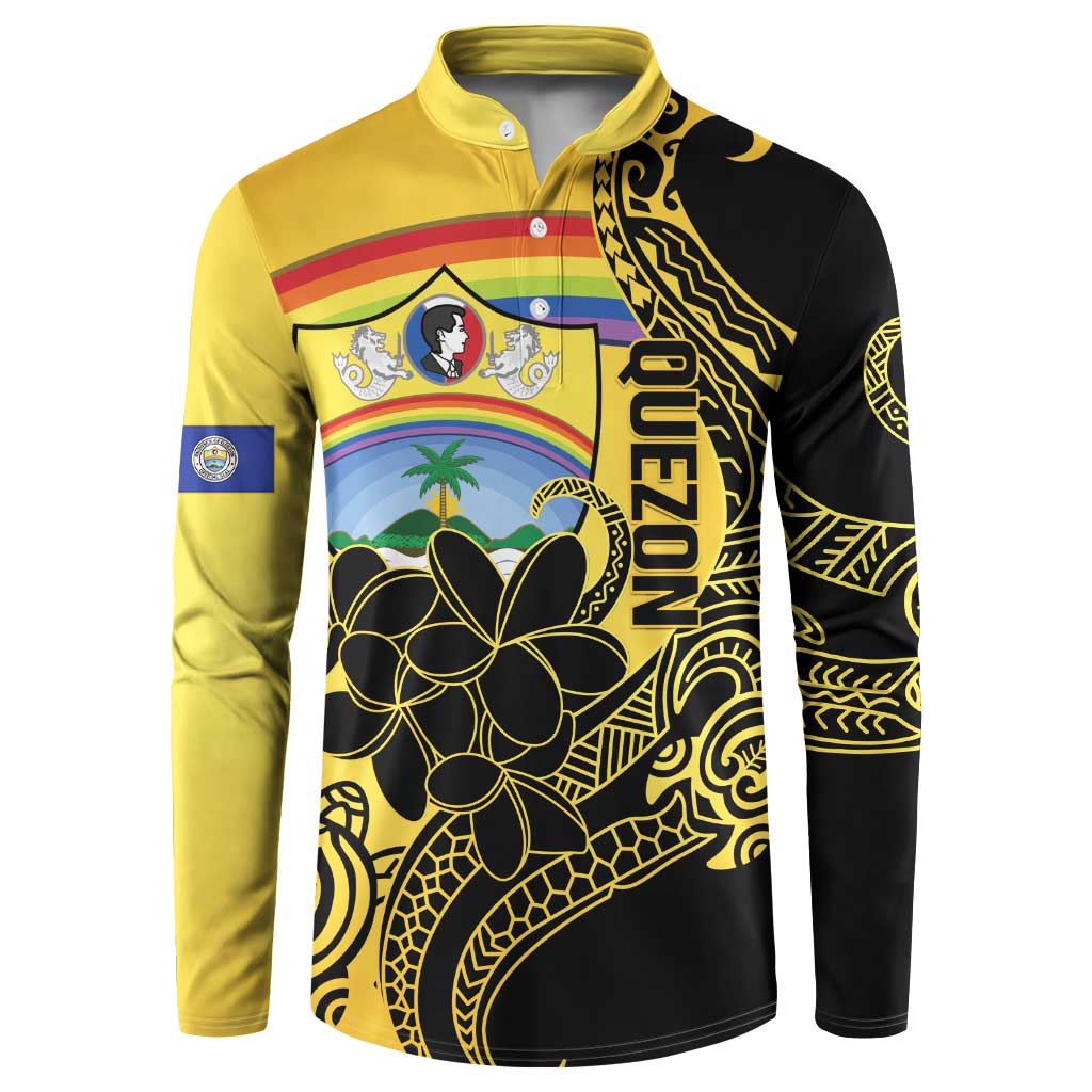 Quezon Province Button Sweatshirt Cocolandia Philippines Turtle LT14 Gold - Polynesian Pride