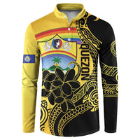 Quezon Province Button Sweatshirt Cocolandia Philippines Turtle LT14 Gold - Polynesian Pride