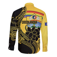 Quezon Province Long Sleeve Button Shirt Cocolandia Philippines Turtle LT14 - Polynesian Pride