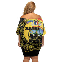 Quezon Province Off Shoulder Short Dress Cocolandia Philippines Turtle LT14 - Polynesian Pride