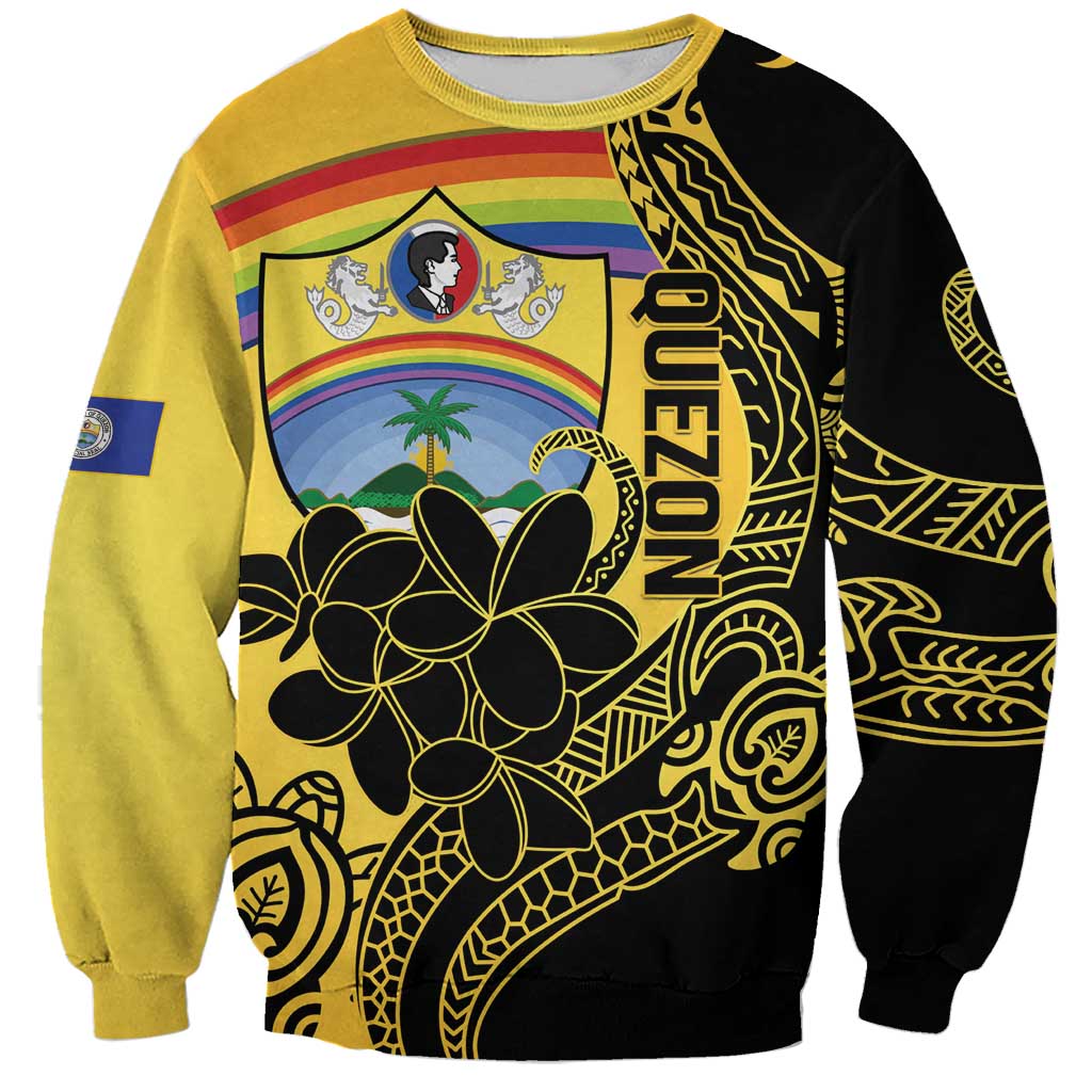 Quezon Province Sweatshirt Cocolandia Philippines Turtle LT14 Unisex Gold - Polynesian Pride