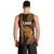 Polynesian Pride Hawaiian Islands Men Tank Top Lani Map Gold Kanaka With Kakau LT14 - Polynesian Pride