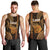 Polynesian Pride Hawaiian Islands Men Tank Top Lani Map Gold Kanaka With Kakau LT14 - Polynesian Pride