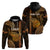 Custom Hawaiian Islands Hoodie Lani Map Gold Kanaka With Kakau LT14 - Polynesian Pride