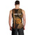 Personalised Hawaiian Islands Men Tank Top Lani Map Gold Kanaka With Kakau LT14 - Polynesian Pride