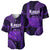 Polynesian Pride Hawaiian Islands Baseball Jersey Kauai Map Purple Kanaka With Kakau LT14 - Polynesian Pride