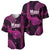 Polynesian Pride Hawaiian Islands Baseball Jersey Maui Map Pink Kanaka With Kakau LT14 - Polynesian Pride