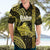 Polynesian Pride Hawaiian Islands Hawaiian Shirt Oahu Map Yellow Kanaka With Kakau LT14 - Polynesian Pride