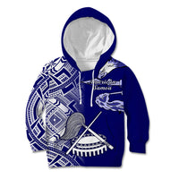 Polynesian Pride American Samoa Kid Hoodie July 4 Independence Day LT14 Hoodie Blue - Polynesian Pride