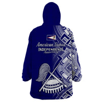 Polynesian Pride American Samoa Wearable Blanket Hoodie July 4 Independence Day LT14 - Polynesian Pride
