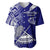 Personalised American Samoa Baseball Jersey July 4 Independence Day LT14 Blue - Polynesian Pride