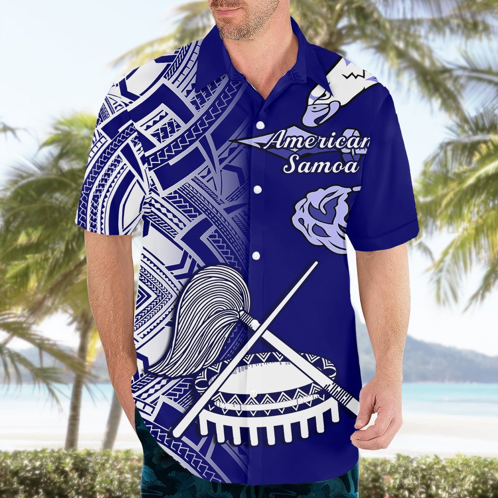 Personalised American Samoa Hawaiian Shirt July 4 Independence Day LT14 - Polynesian Pride