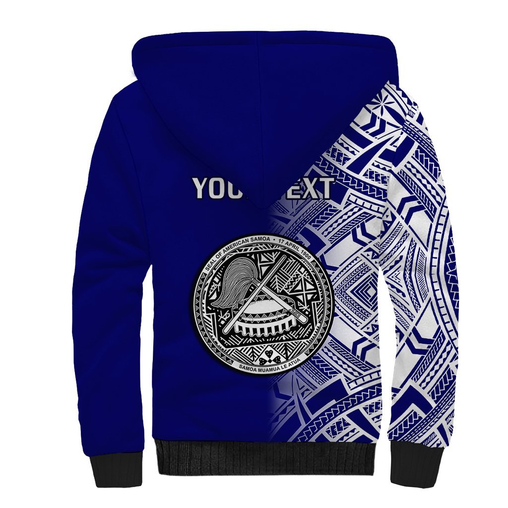 Personalised American Samoa Sherpa Hoodie July 4 Independence Day LT14 - Polynesian Pride