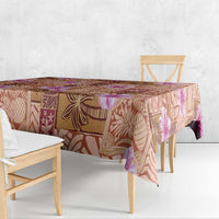 Orange Hawaii Hibiscus With Tropical Flowers Motifs Tablecloth LT14 - Polynesian Pride