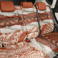 Aloha Hawaii Mikioi Lei Back Car Seat Cover Beige Tropical Flower Pattern LT14 - Polynesian Pride