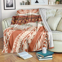 Aloha Hawaii Mikioi Lei Blanket Beige Tropical Flower Pattern LT14 Beige - Polynesian Pride