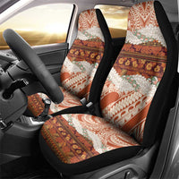 Aloha Hawaii Mikioi Lei Car Seat Cover Beige Tropical Flower Pattern LT14 - Polynesian Pride